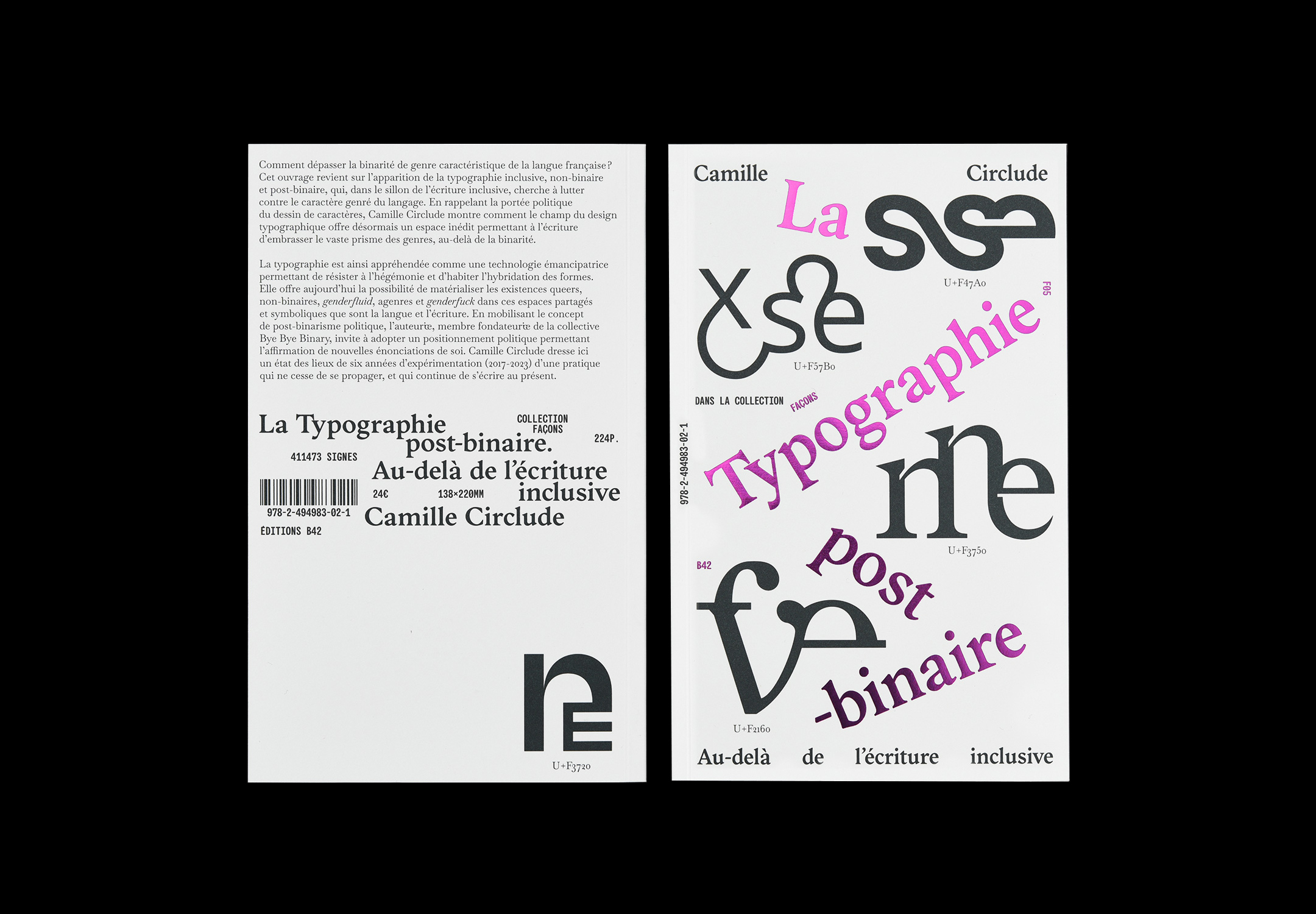 Couverture du livre La Typographie post-binaire