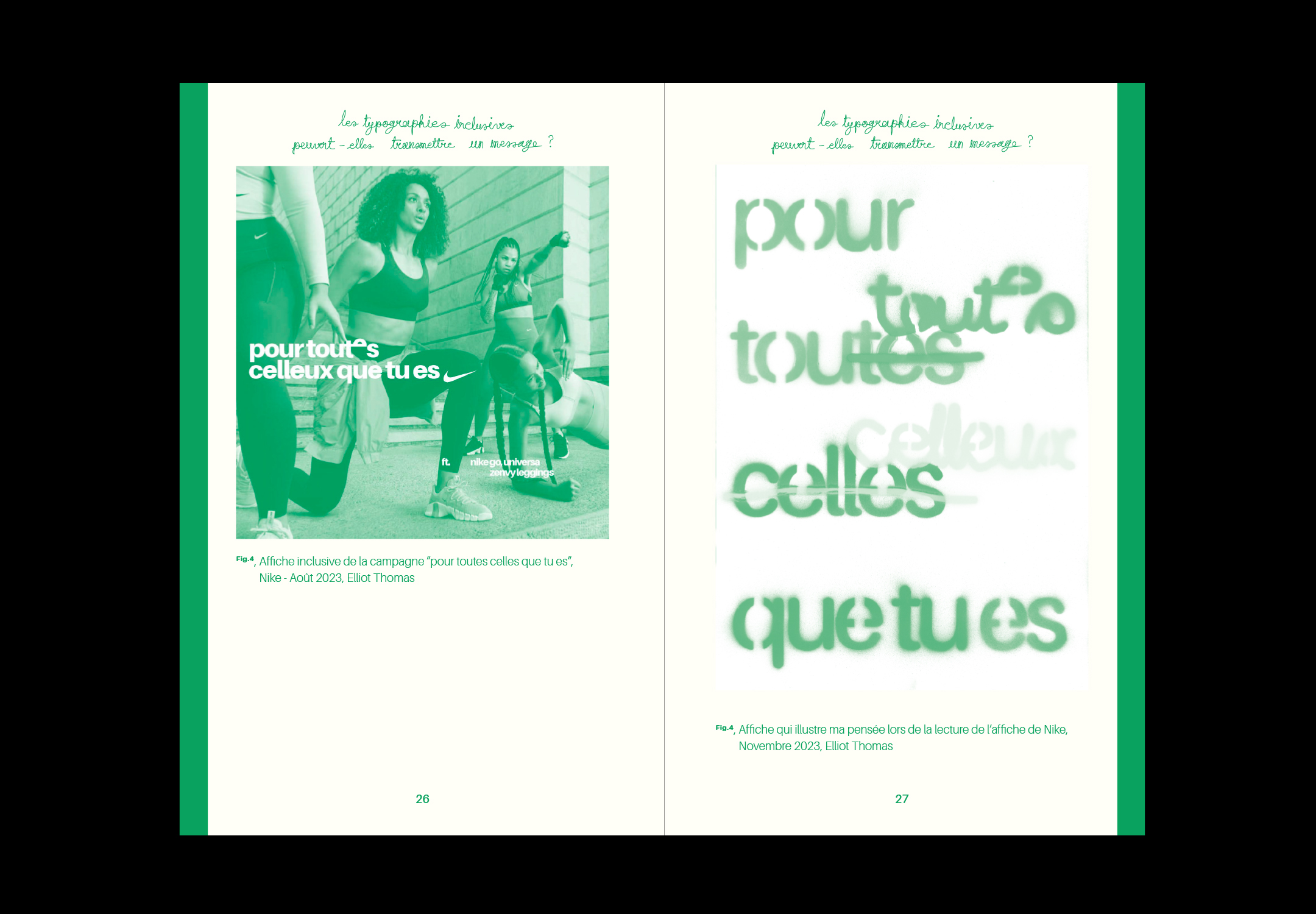 Vue d'une double page intérieure contenant des images de ligatures post-binaires