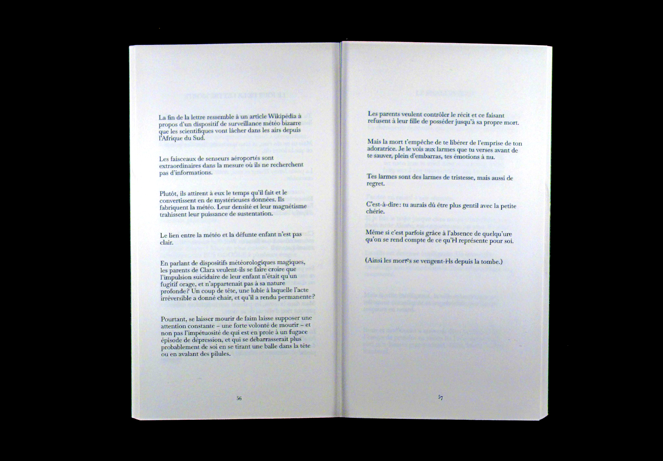 Double-page du livre