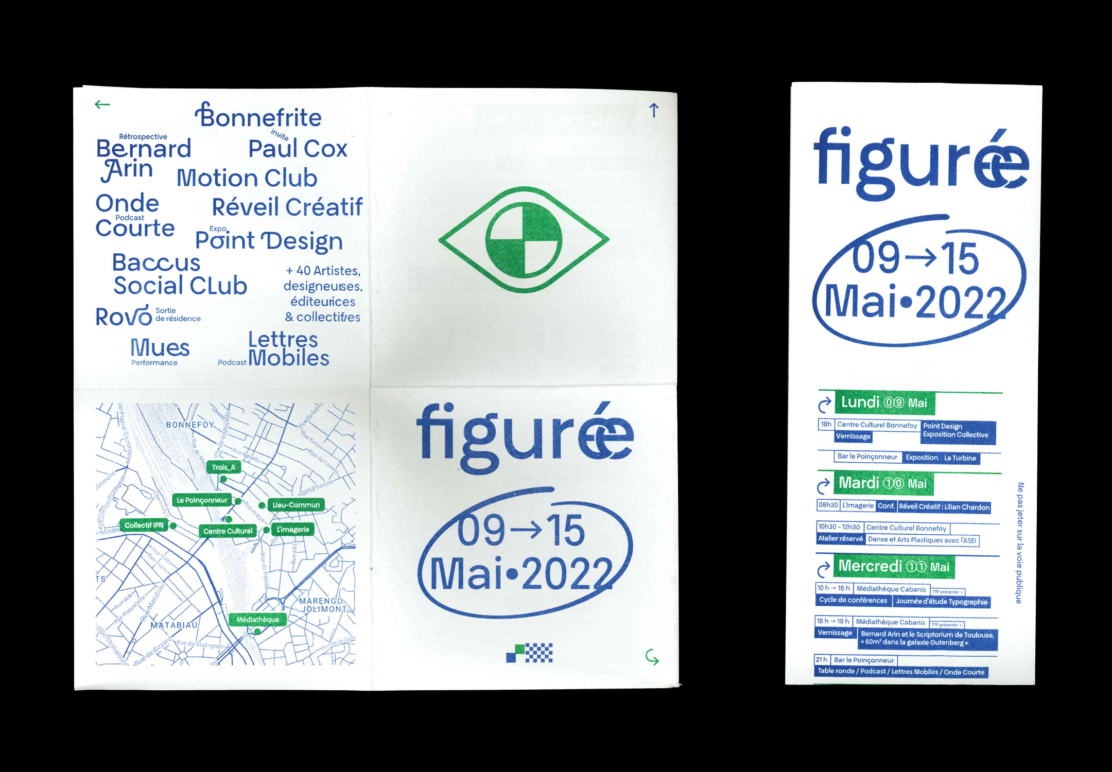 Couverture du programme du festival de graphisme Figuré·e