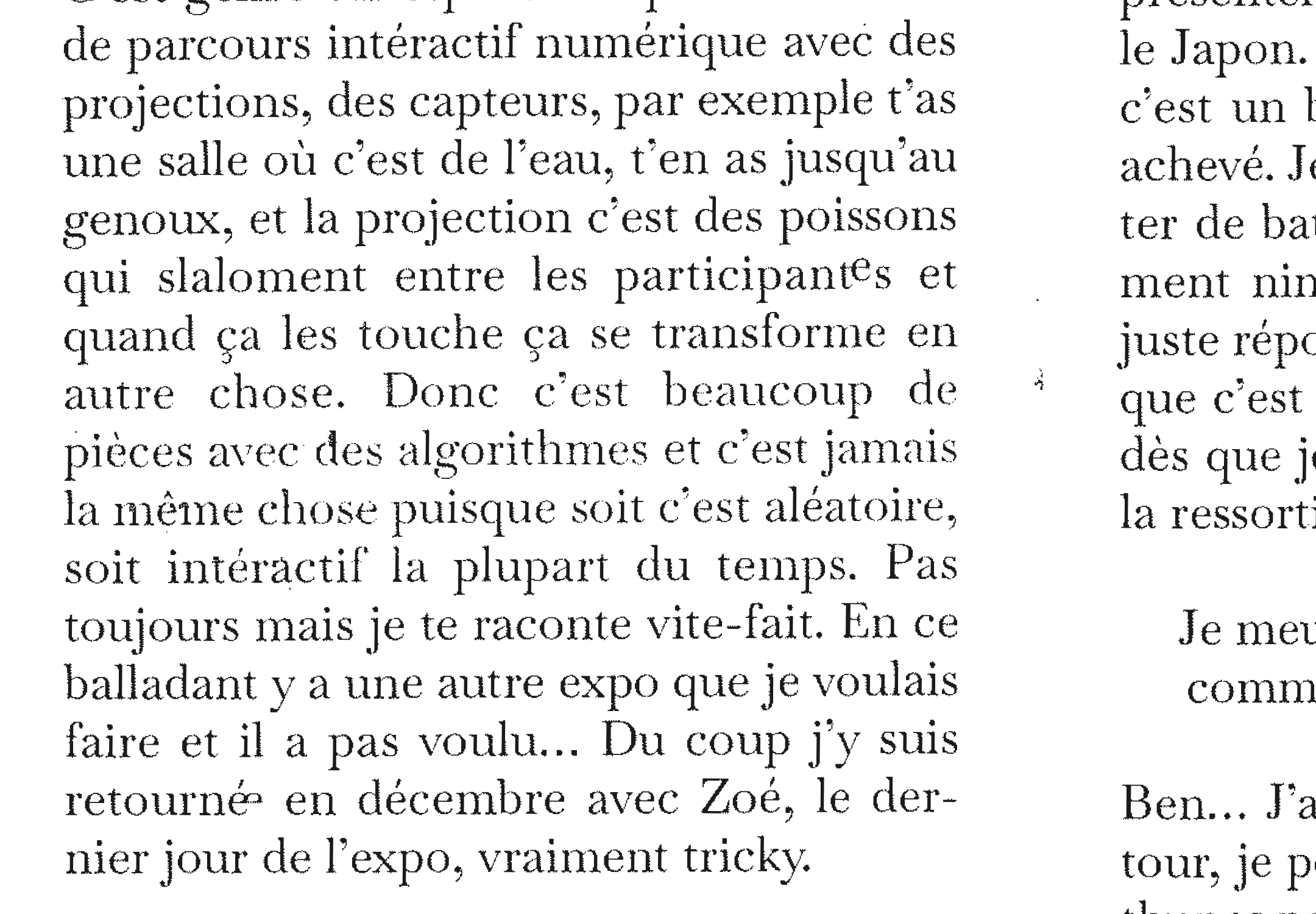 Vue rapprochée sur la composition typographique