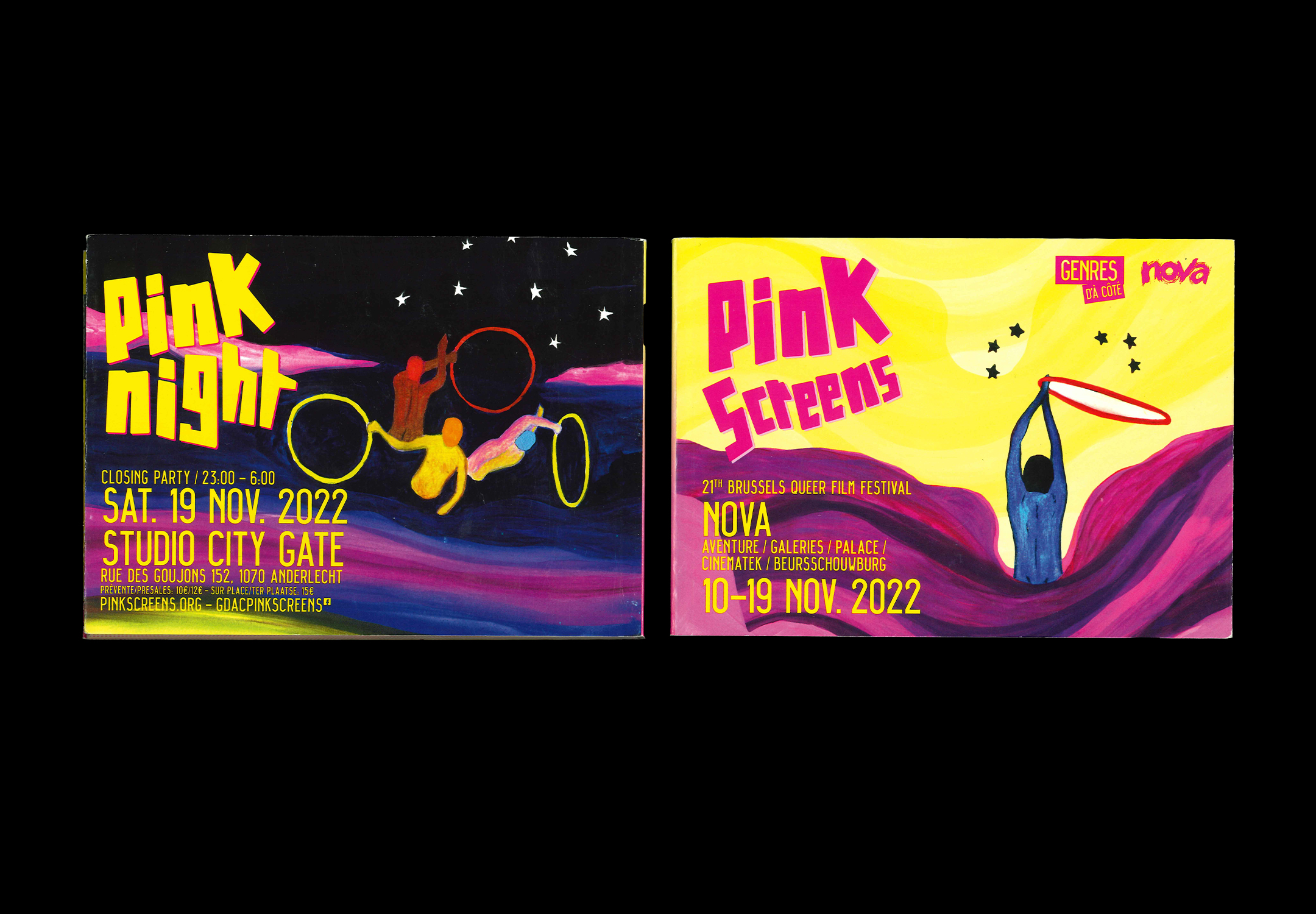 Couverture du programme du Pink Screens 2022