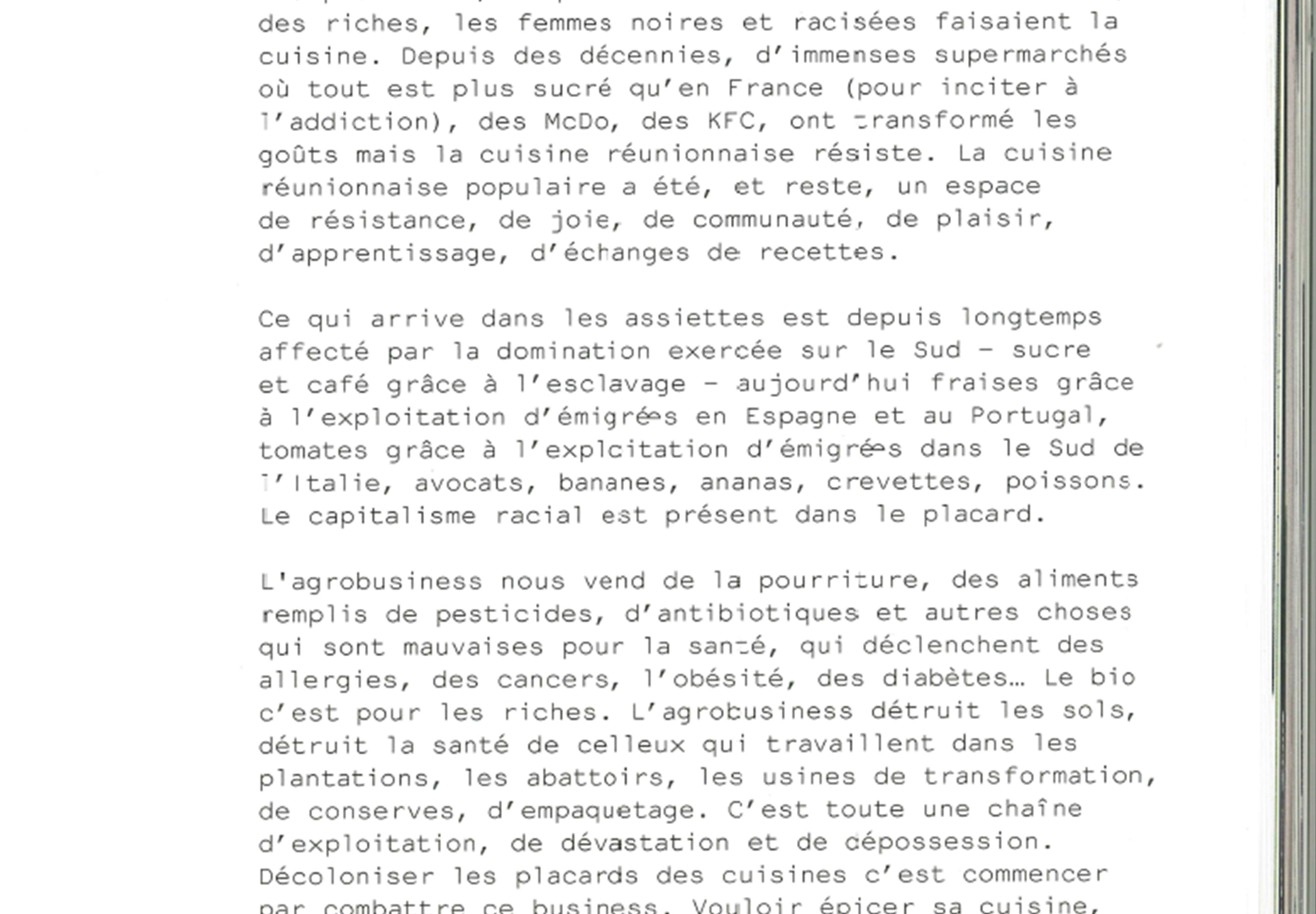 Détail d'une page de Censored 06 avec des ligatures post-binaires