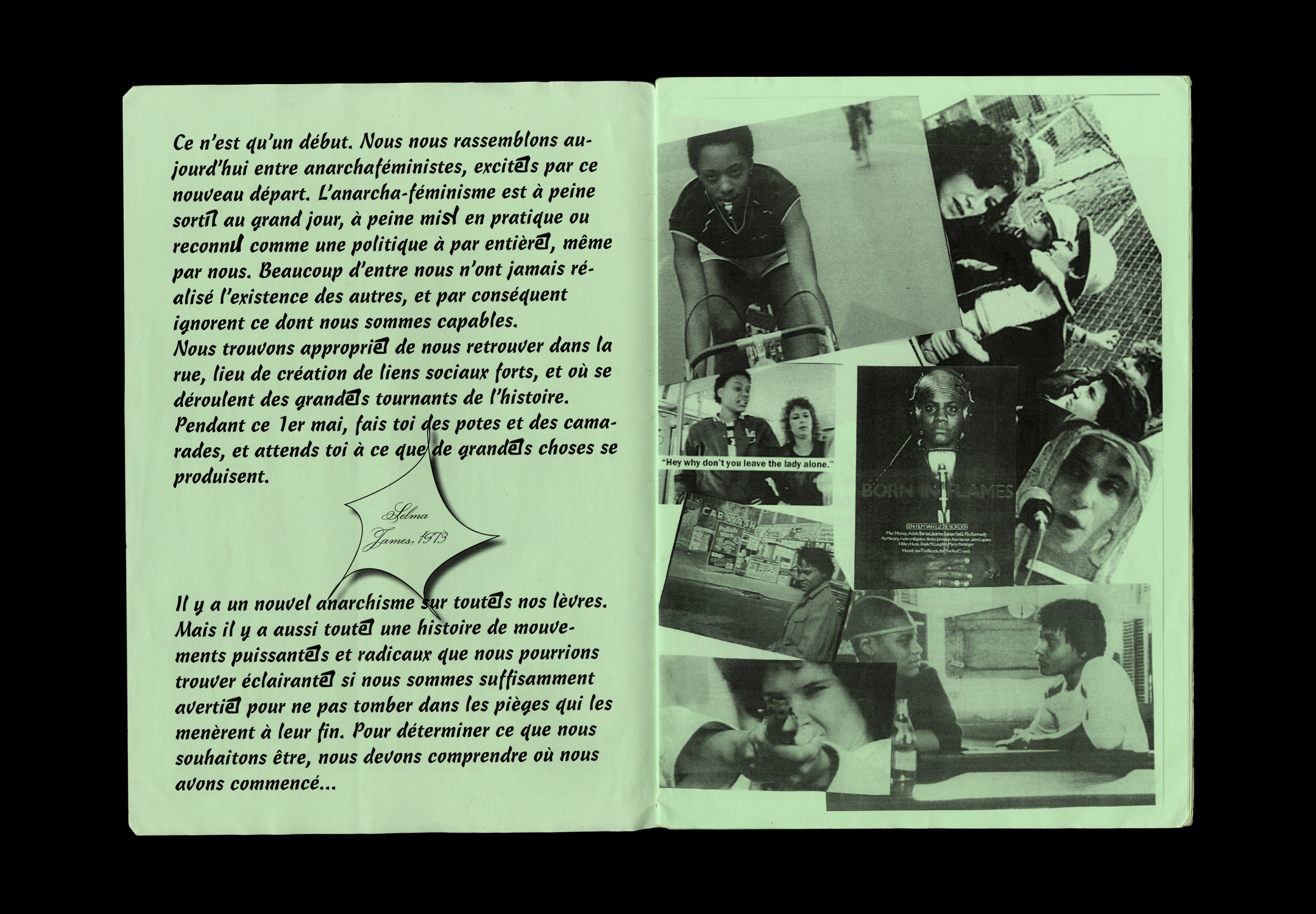 Double page intérieure du fanzine Amils Agitels