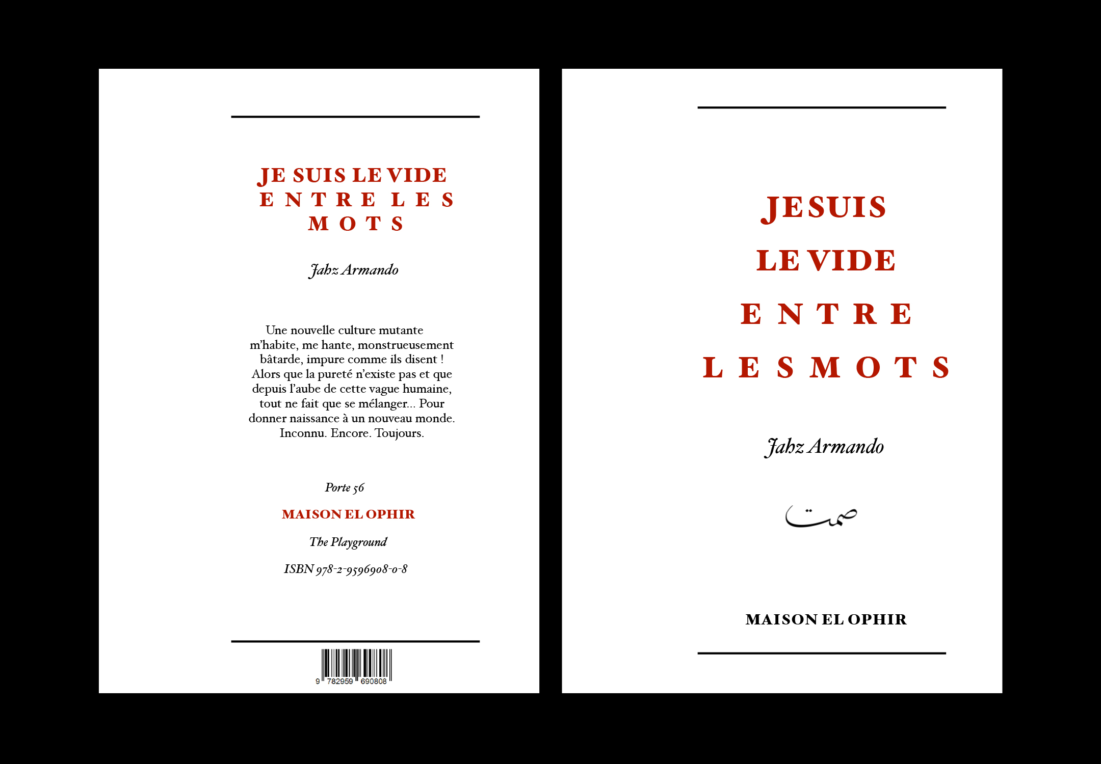 Couverture et quatrième de couverture du livre, texte uniquement.