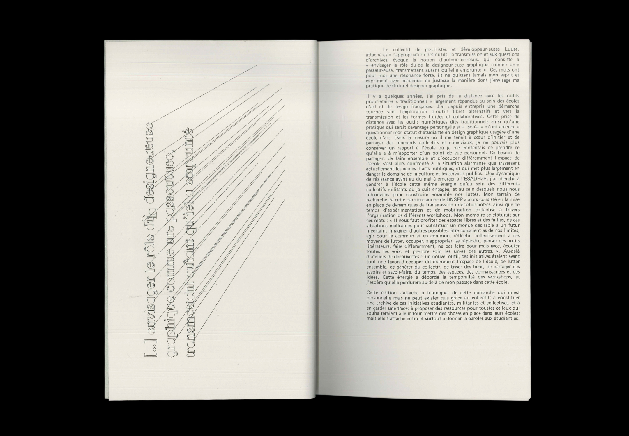 Double page de Zones denses Zones d'entre