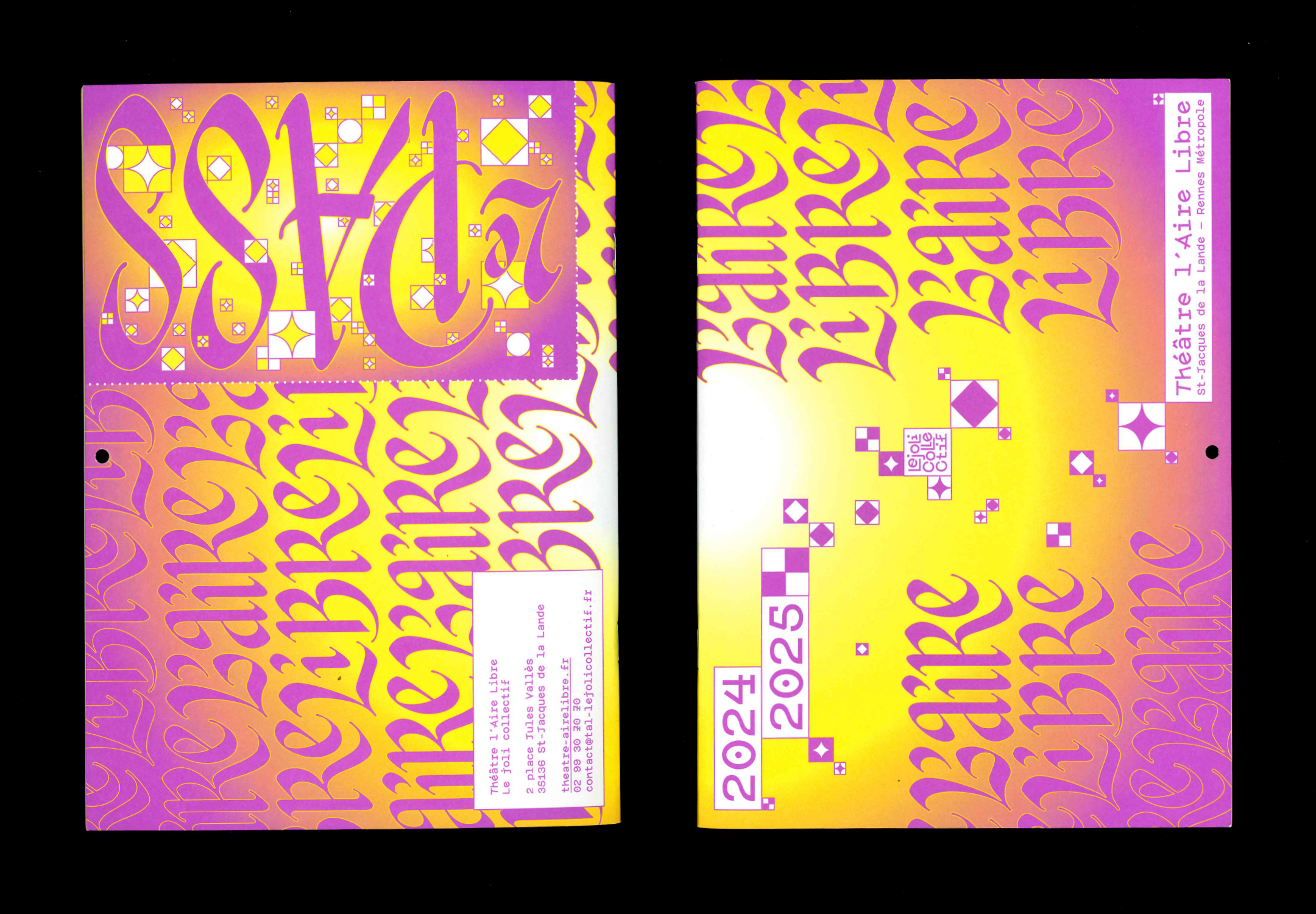 Couverture et quatrième de couverture de la brochure.