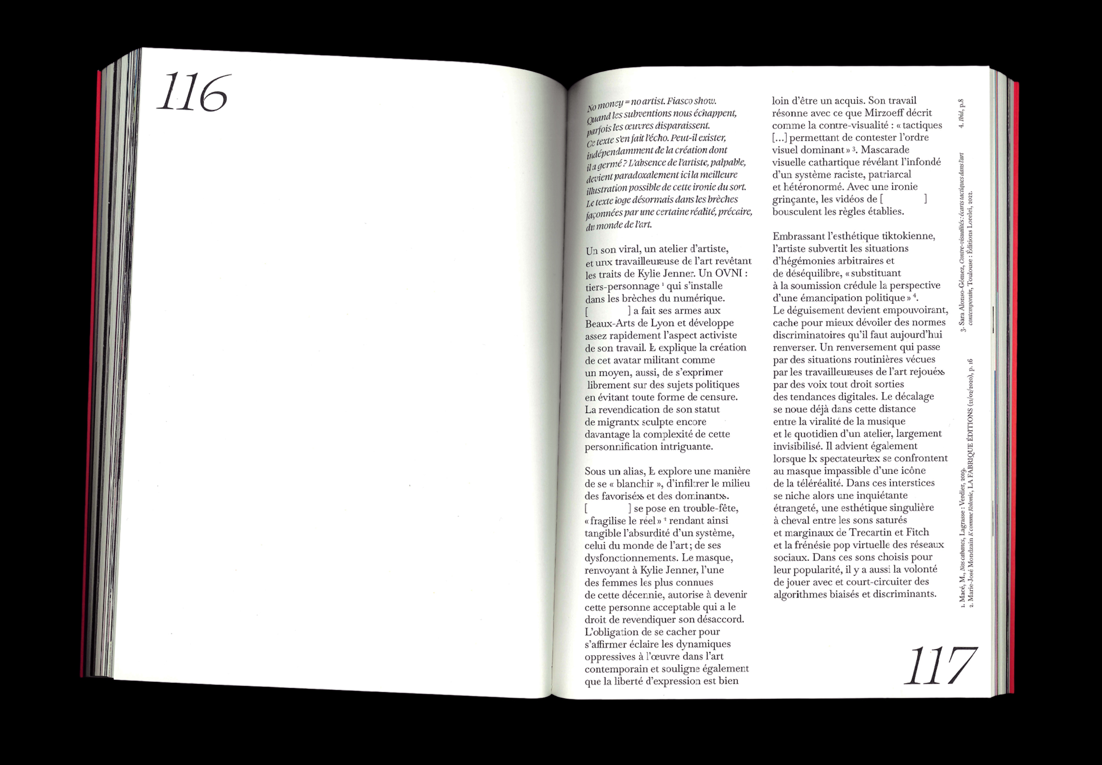Texte de Jeanne Mathas dans la publication Dragonnes 2 : The fiasco show