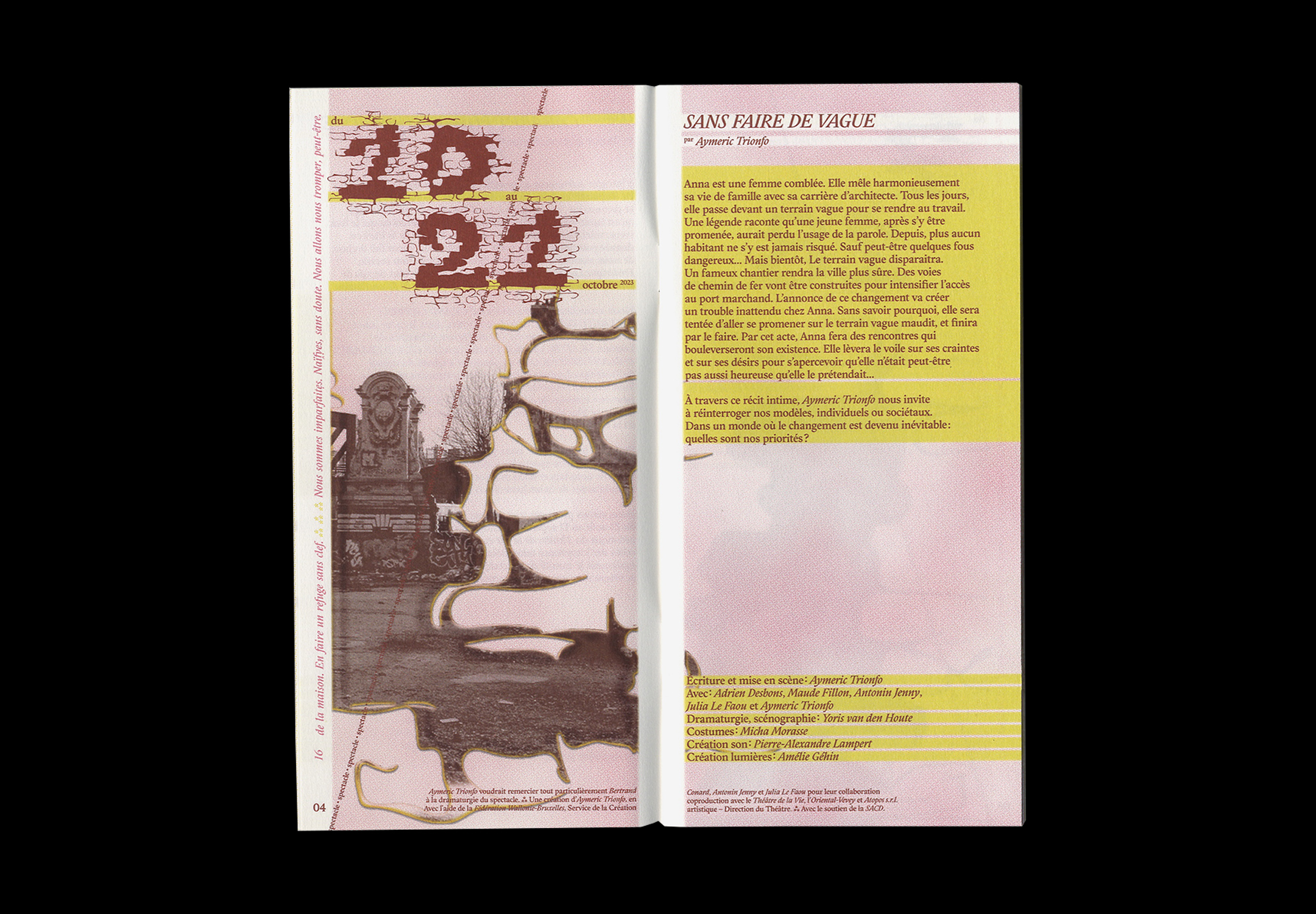 Vue d'une double-page intérieure.