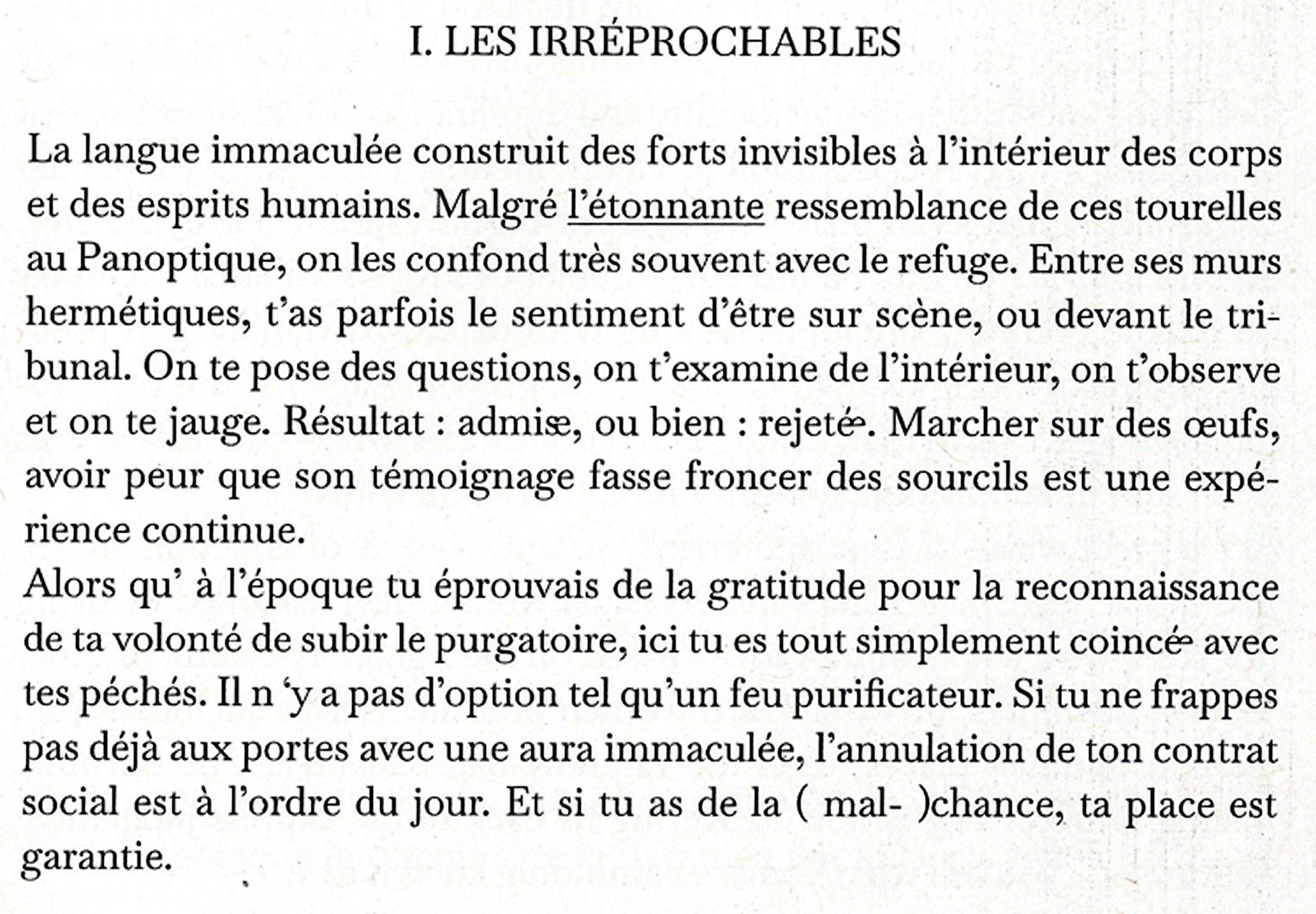 Vue rapprochée du texte des ligatures post-binaires