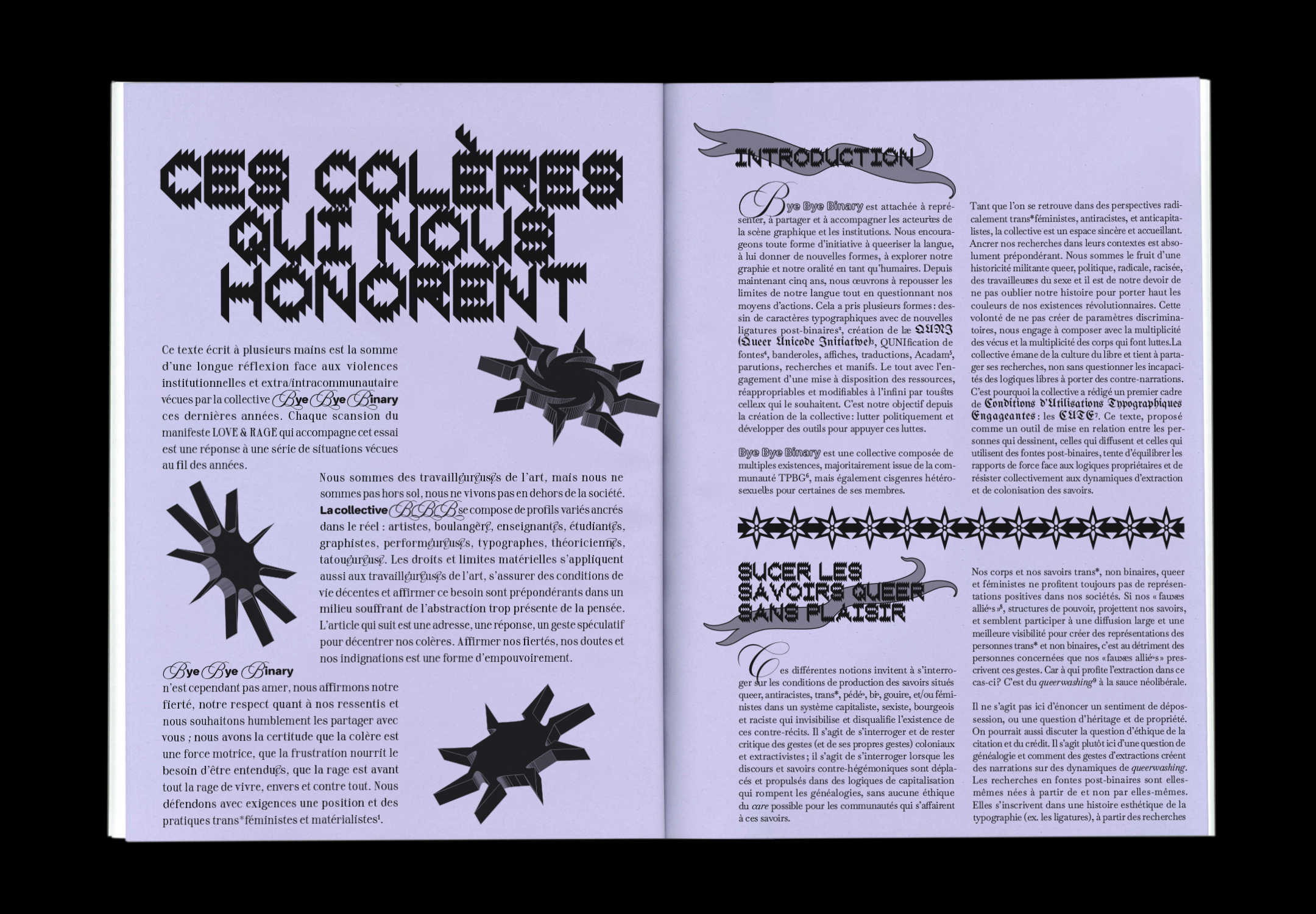 Double page de l'article « Ces colères qui nous honorent »